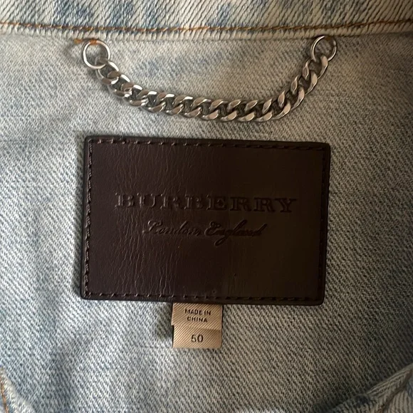 Burberry Jean jacket Men’s size 50 size M - Picture 3 of 7
